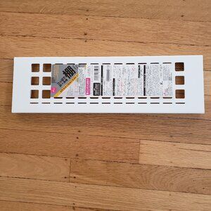 Daiso Tension Rod Shelf Snap-On Storage Organizer White NWT